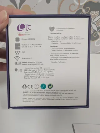 Smartwatch Leotec Multisport Bip 2 Negro/Rojo