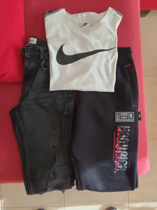 Lote Ropa Nike, Hoodrich y Pull&Bear Hombre