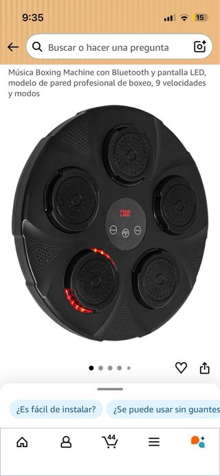 Máquina Boxeo Musical DeeDuud Bluetooth.
