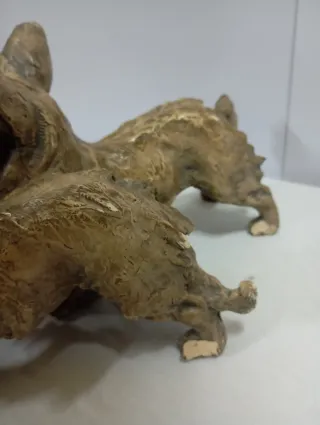 Perros cerámica vintage firmados