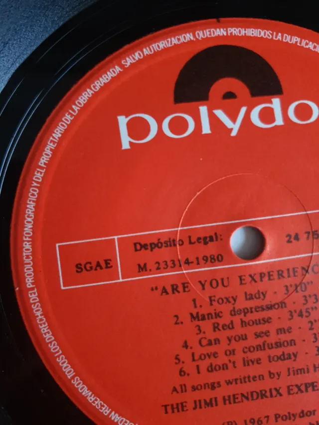 Vinilo Jimi Hendrix Are You Experienced 1967