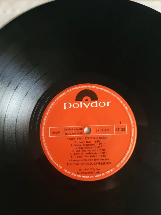 Vinilo Jimi Hendrix Are You Experienced 1967