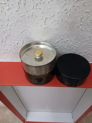 Antiguo Natsume Negro Bambú Dorado