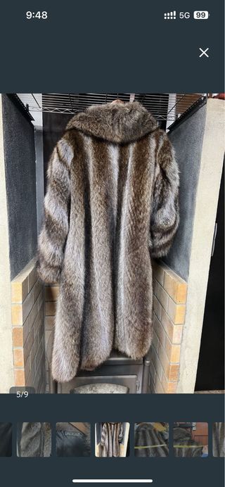 Abrigo de piel largo