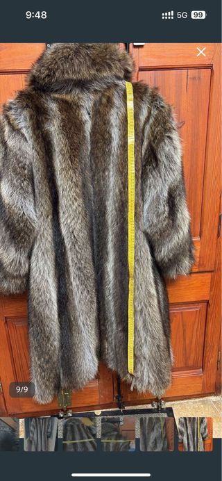 Abrigo de piel largo