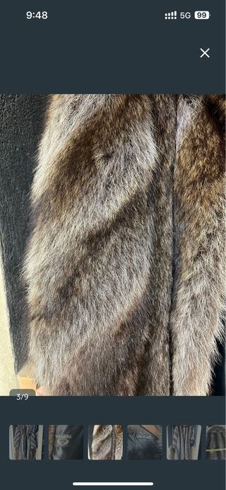 Abrigo de piel largo