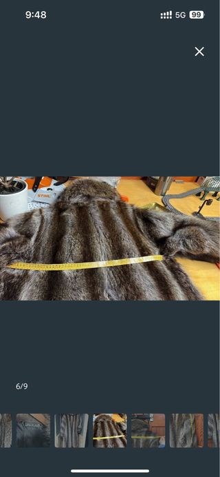 Abrigo de piel largo