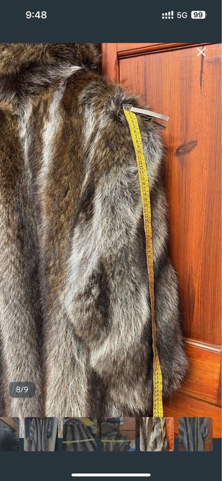 Abrigo de piel largo