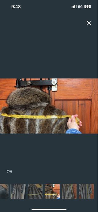 Abrigo de piel largo