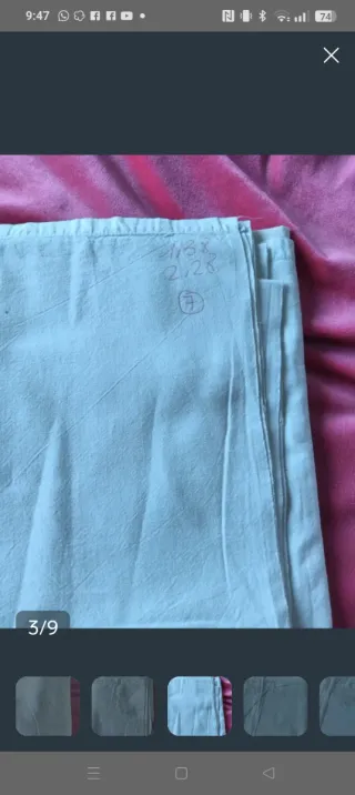 Sábanas de algodón blancas