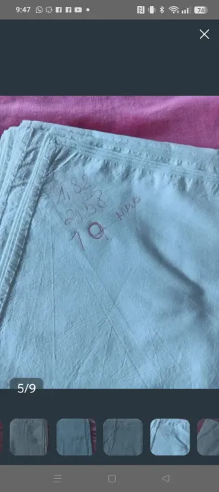 Sábanas de algodón blancas