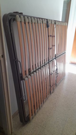 Canapé articulado matrimonio metal y madera