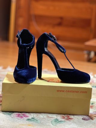 Zapatos de vestir Castaner ante azul