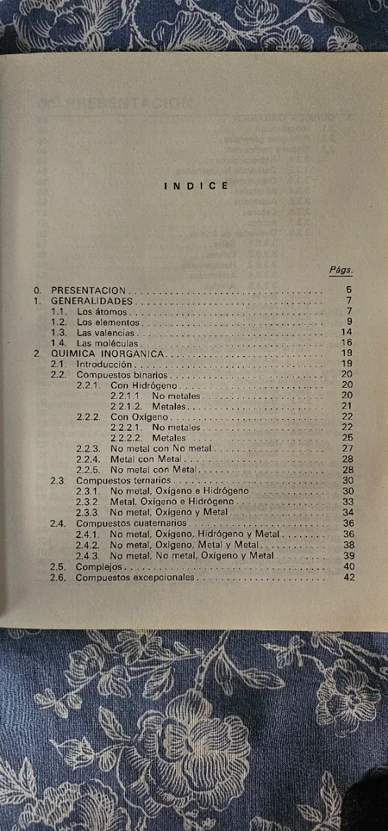 Nomenclatura y formulación químicas. 1978