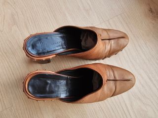 Zuecos Farrutx Piel Marrón Talla 37