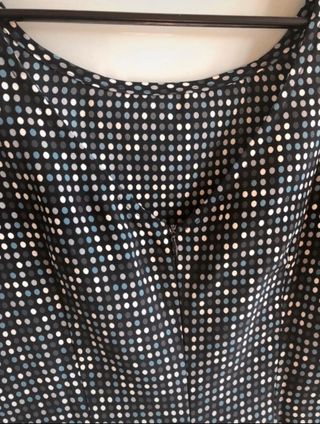 Vestido Mango negro lunares multicolor NUEVO