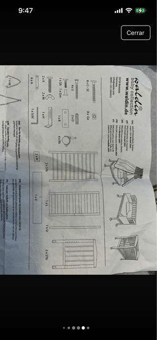 Minicuna colecho blanca