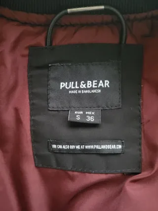 Chaqueta bomber Pull&Bear negra Talla S