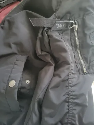 Chaqueta bomber Pull&Bear negra Talla S