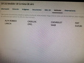 Caudalímetro Delphi AF10193-12B1 Opel