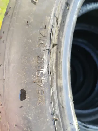 Gomas usadas en circuito hankook