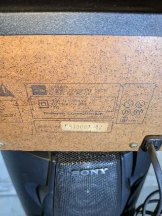 Piastra Cassette Toshiba PC-G16 Stereo Hi-Fi