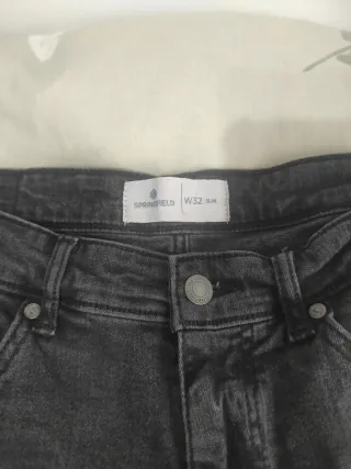 Pantalón vaquero chico Springfield negro lavado