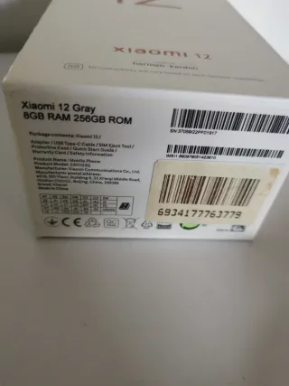 Xiaomi 12 256GB 5G IMPECABLE