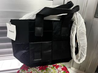 Bolso Tote Desigual Negro Patchwork