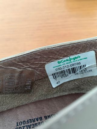 Zapato piel 24 Hrs cuña flor abierto punta