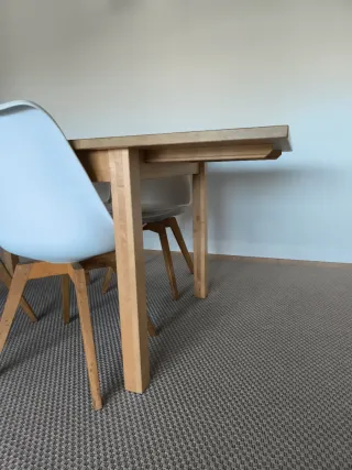 Mesa comedor extensible roble Ikea 155/210x90