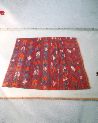 Alfombra Kilim de Lana Turca Multicolor