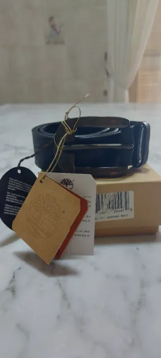 Cintura Timberland pelle vintage 110 cm