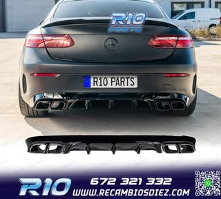 DIFUSOR MERCEDES CLASE E C238 16- AMG NEGRO BRILLO LOOK E63