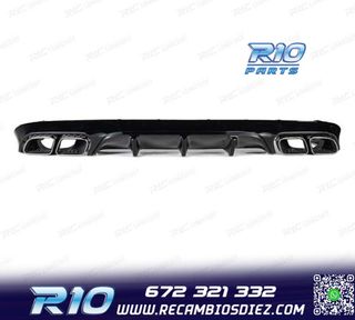 DIFUSOR MERCEDES CLASE E C238 16- AMG NEGRO BRILLO LOOK E63