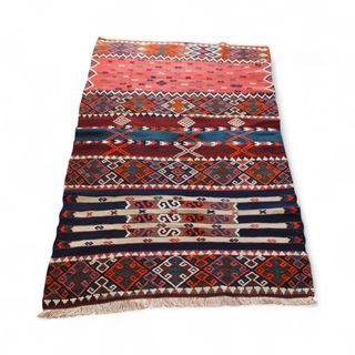 Alfombra Kilim Cicim Vintage Turca