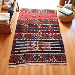 Alfombra Kilim Cicim Vintage Turca