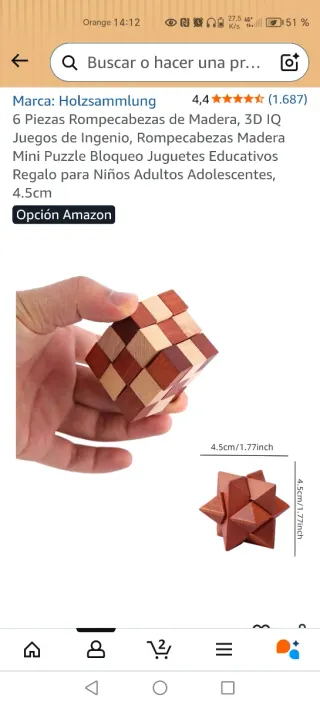 Juego de Rompecabezas de Madera