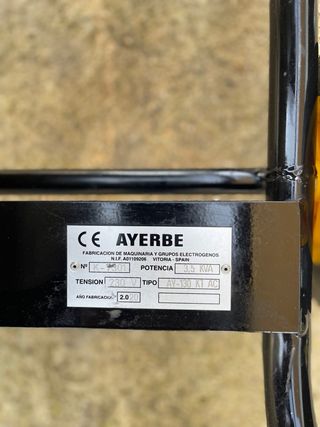 Generador Motosoldadora AYERBE 130 KT AC