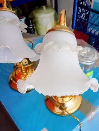 Coppia Abat Jour stile liberty