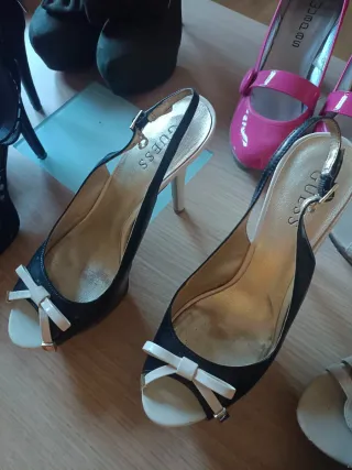 Lote 7 pares de zapatos de Tacón