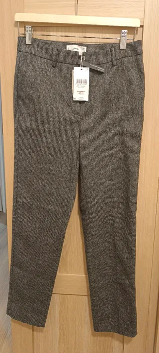 Pantalón Mango Gris Talla S/36