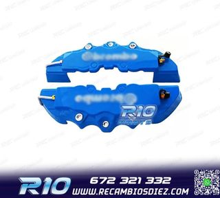 CUBRE PINZAS DE 4 PISTONES LOOK BREMBO AZULES