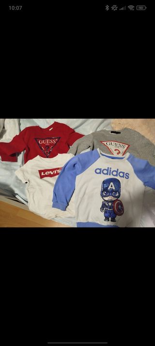 Lote Ropa Niño 2-3 Años: Adidas, Guess, Levi's