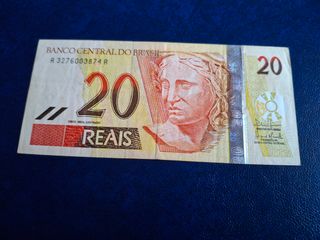 Billete de 20 Reales Brasileños