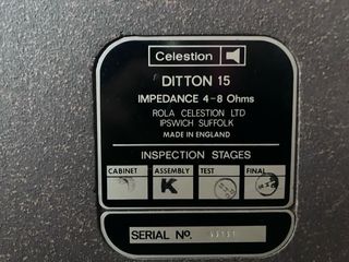 Altavoces Celestion Ditton 15