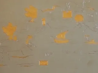 Vassoio Acciaio Incisioni Oro 24K Liguria Sanremo