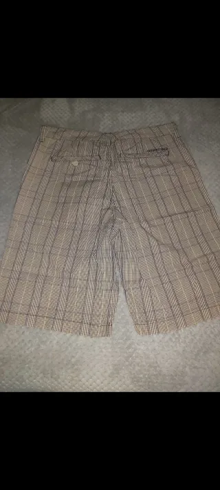 Pantalón Quiksilver Talla 40 Tartán Beige/Marrón