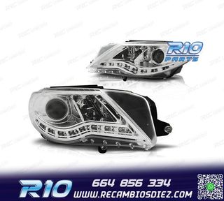 FAROS PARA VOLKSWAGEN VW PASSAT CC 08-12 LUZ DIURNA FONDO CR