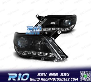 FAROS PARA VOLKSWAGEN VW TIGUAN 07-11 LUZ LED DIURNA FONDO N